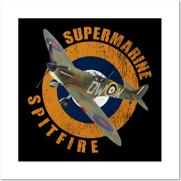 Supermarine Spitfire WW2 Warbirds Warplanes Wall Art by F&L Design Co.